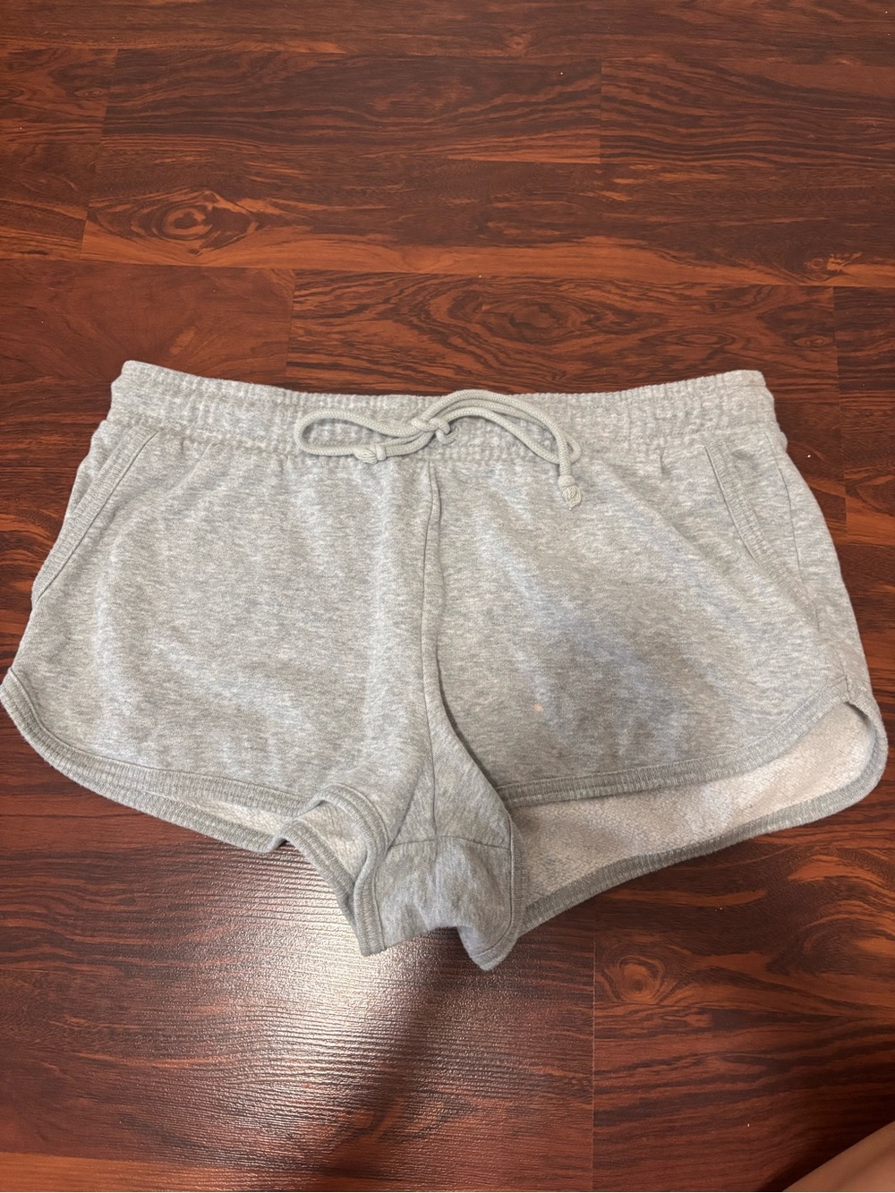 Aeropostale Light Gray Athletic Drawstring Shorts